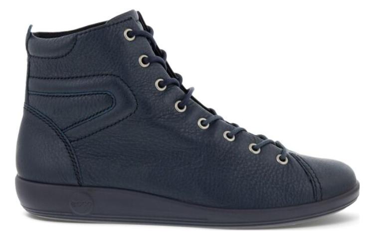 (W) ECCO Leather Casual Lace-Up Ankle Boot 'Navy Blue' 圖 2