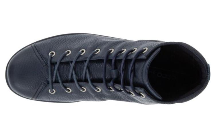 (W) ECCO Leather Casual Lace-Up Ankle Boot 'Navy Blue' 圖 4