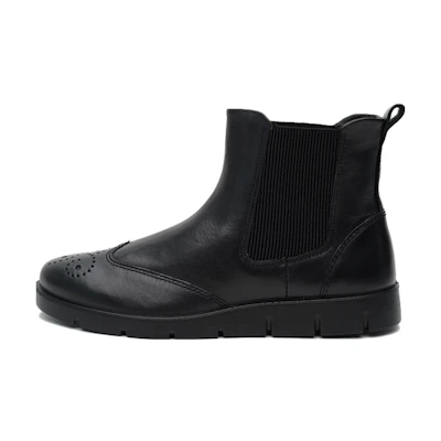 (W) ECCO Leather Chelsea Boot 'Simple CMFT Black'