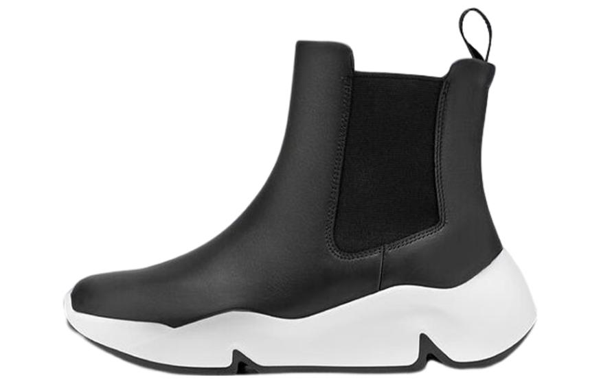 (Women) ECCO Leather Chelsea Boot 'Simplified Patchwork Black' 20316351052