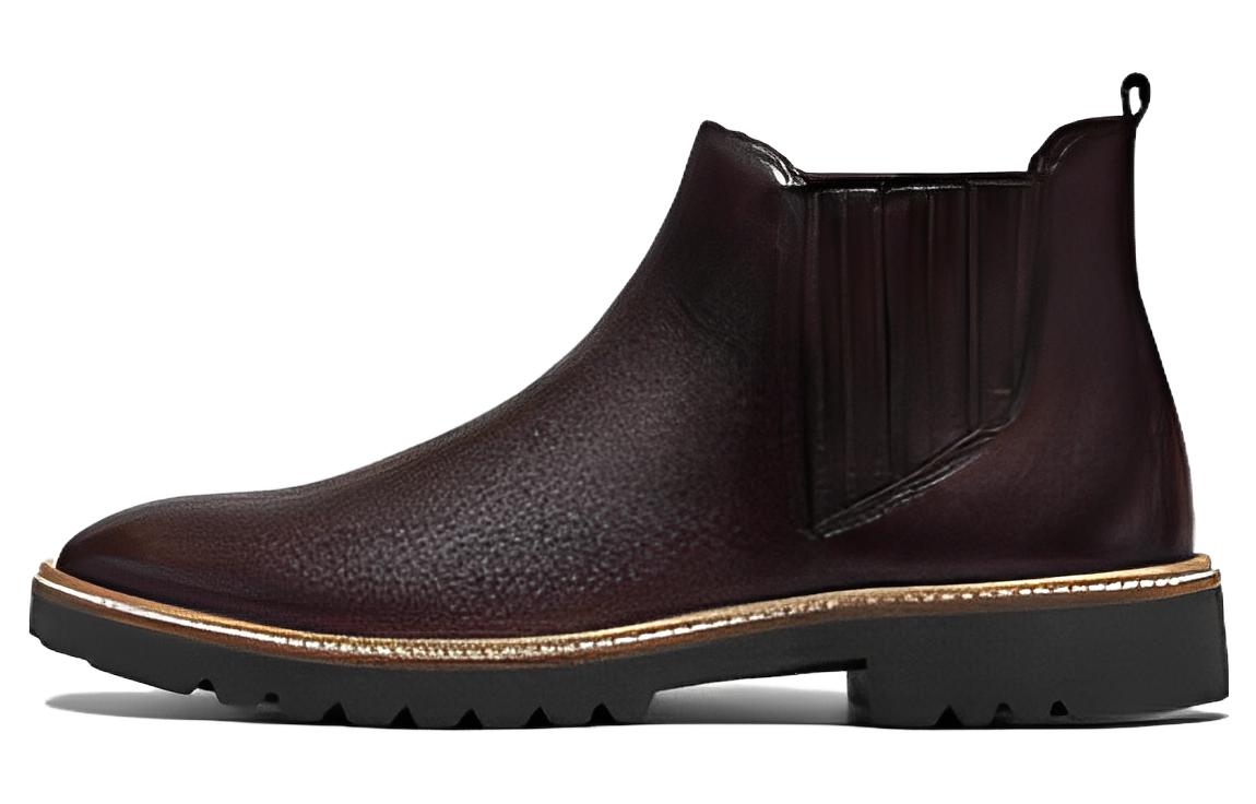 (Women) ECCO Leather Chelsea Boots 'British Cool Round Toe Chocolate Brown' 27142301474