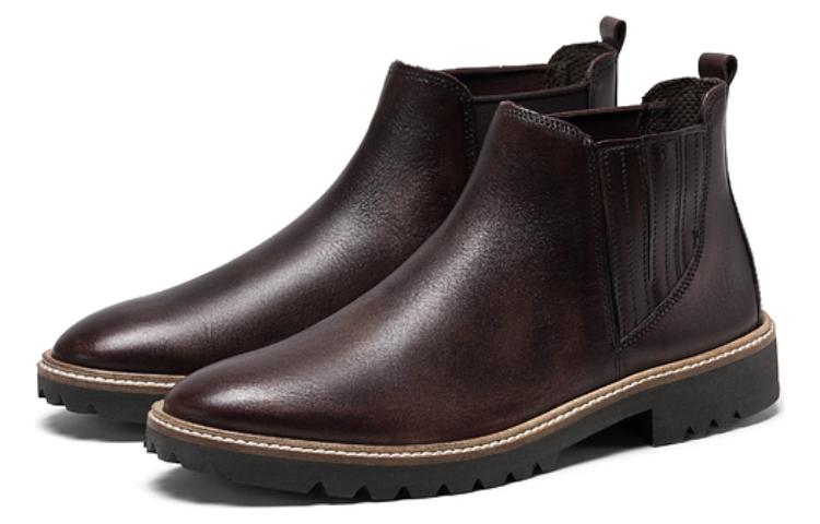 Lookbook (W) ECCOレザーチェルシーブーツ（茶） 27142301474