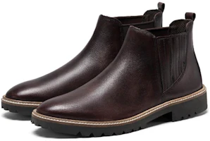 Lookbook (Women) ECCO Leather Chelsea Boots 'British Cool Round Toe Chocolate Brown' 27142301474
