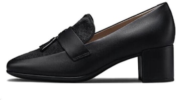 (Women) ECCO Leather Chunky Heel Comfort 'Black 7cm' 29092351052 (Women) ECCO Leather Chunky Heel Comfort 'Black 7cm' 29092351052