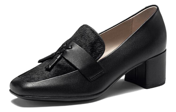 Order (W) ECCO Cuir Talon Chunky Confort ''Noir 7cm'' 29092351052