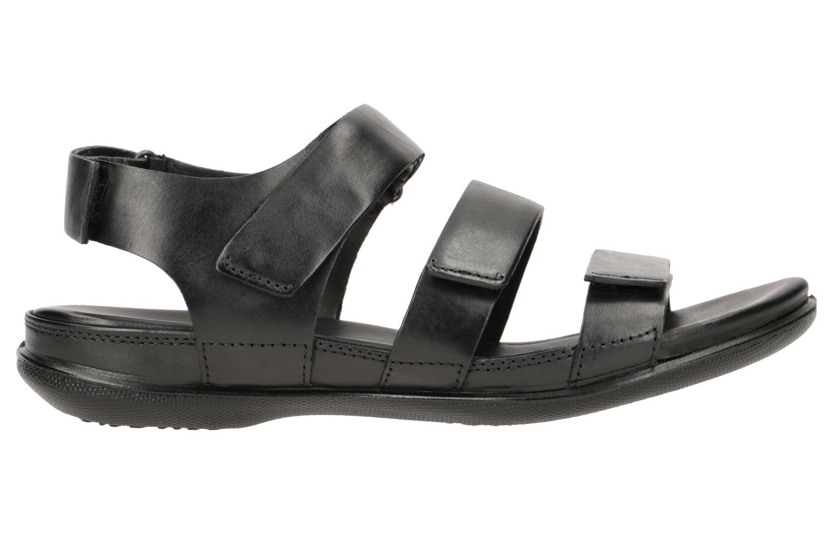 (W) ECCO Leather CMFT Casual Sandal 'Black Beach' 圖 2