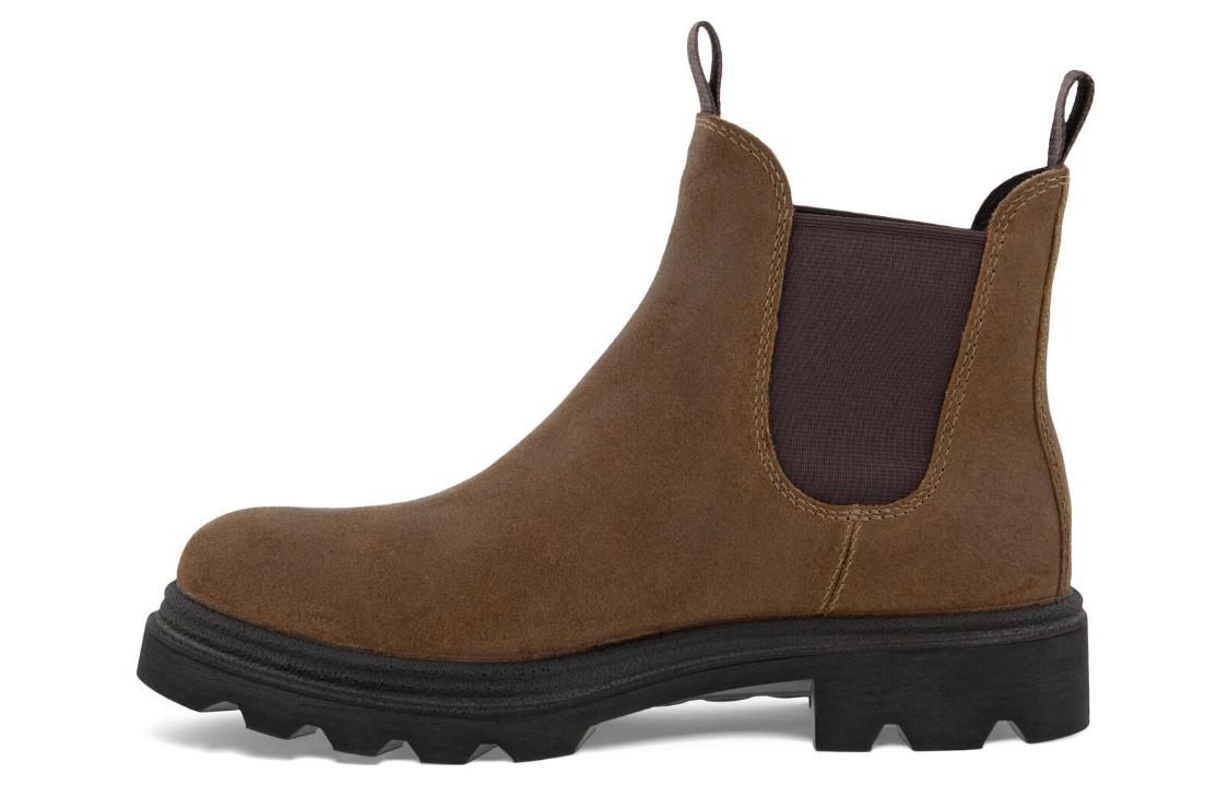 (W) ECCO Leather Elastic-Sided Chelsea Boot 'Cocoa Brown'