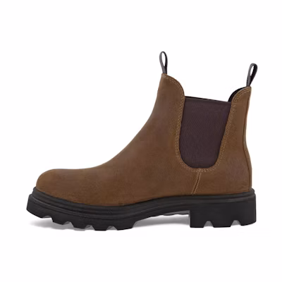 (W) ECCO Leather Elastic-Sided Chelsea Boot 'Cocoa Brown'