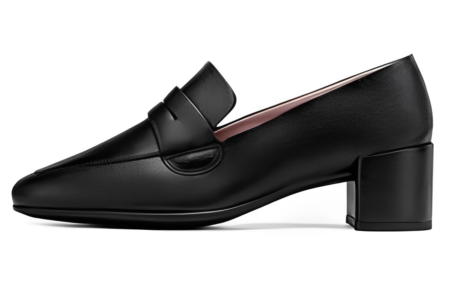 (Women) ECCO Leather Fashion Block Heel High-Top 'Black' 29051311001