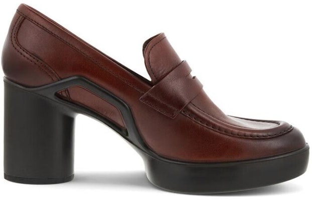 (Women) ECCO Leather Fashion Platform 'Burgundy Chunky Heel' 20734301053 Order (Women) ECCO Leather Fashion Platform 'Burgundy Chunky Heel' 20734301053