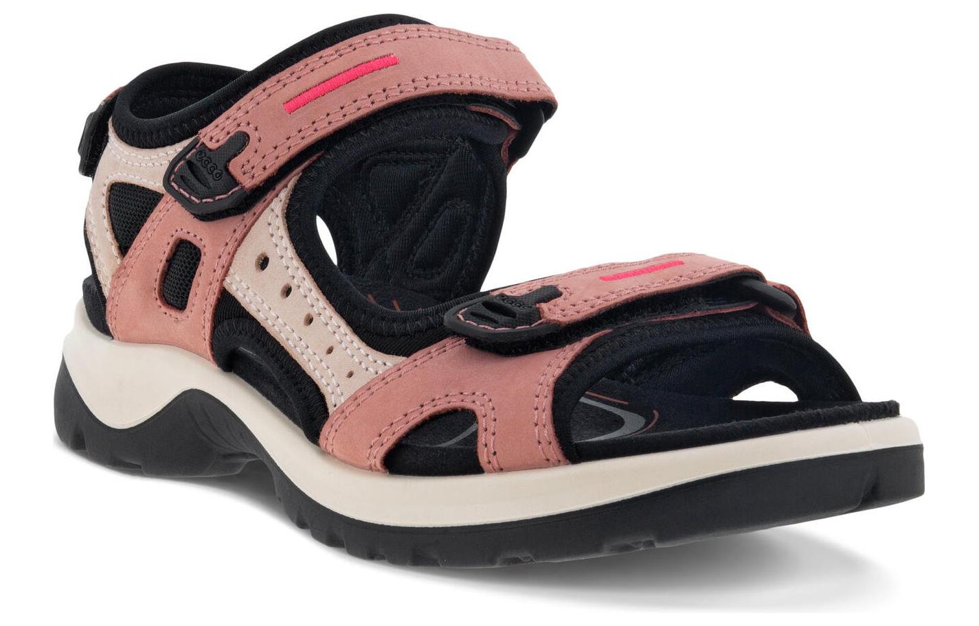 (W) ECCO Leather Fashion Sandal 'Rose Pink' 圖 3