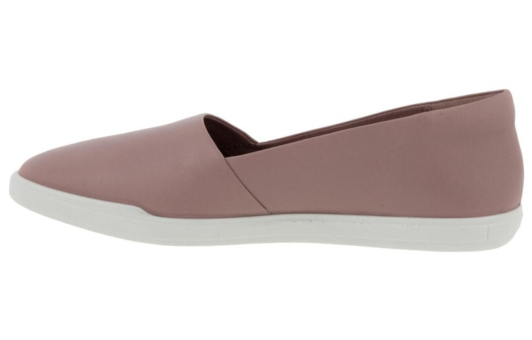 (W) ECCO Leather Flat 'Simple Pink'