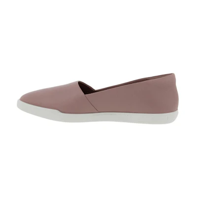 (W) ECCO Leather Flat 'Simple Pink'