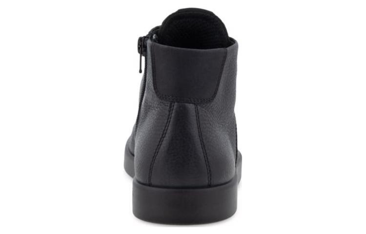 (W) ECCO Leather High-Top Sneaker 'Versatile CMFT Black' 圖 4