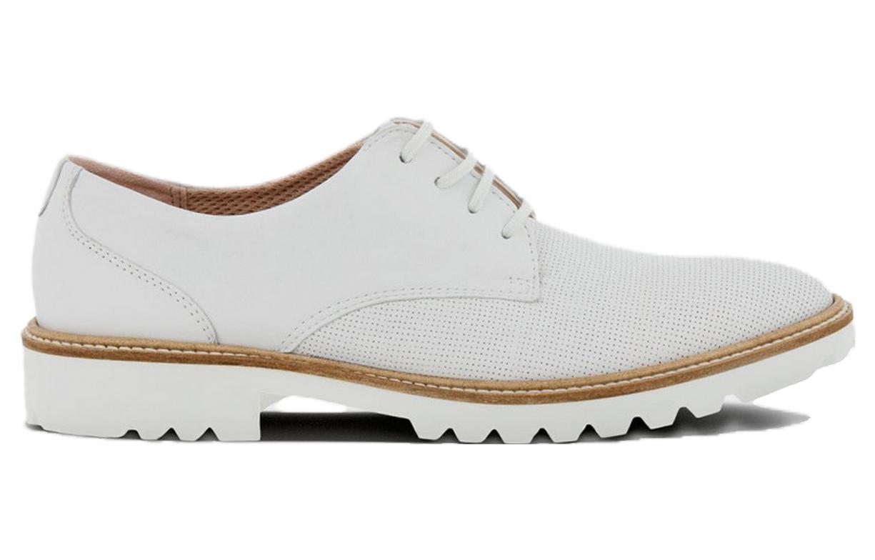 Order (W) ECCO 皮革系带鞋 "英伦通勤白" 27140350874