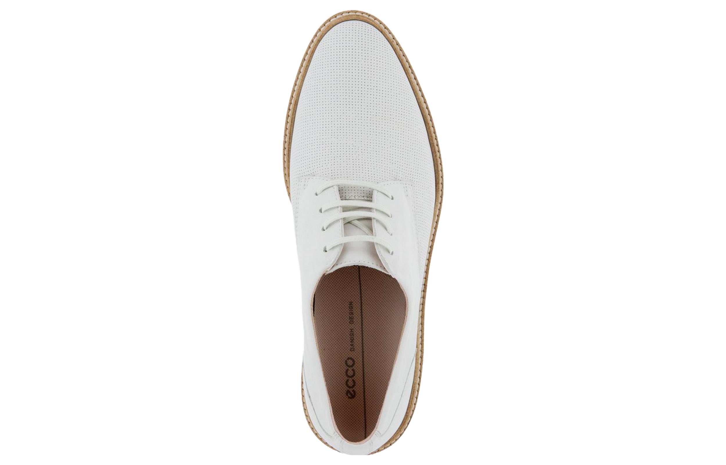 Lookbook (W) ECCO Zapatos de Piel con Cordones 'British Commuter Blanco' 27140350874