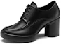 Order (Women) ECCO Leather Lace-Up Heels 'Black' 20735301001
