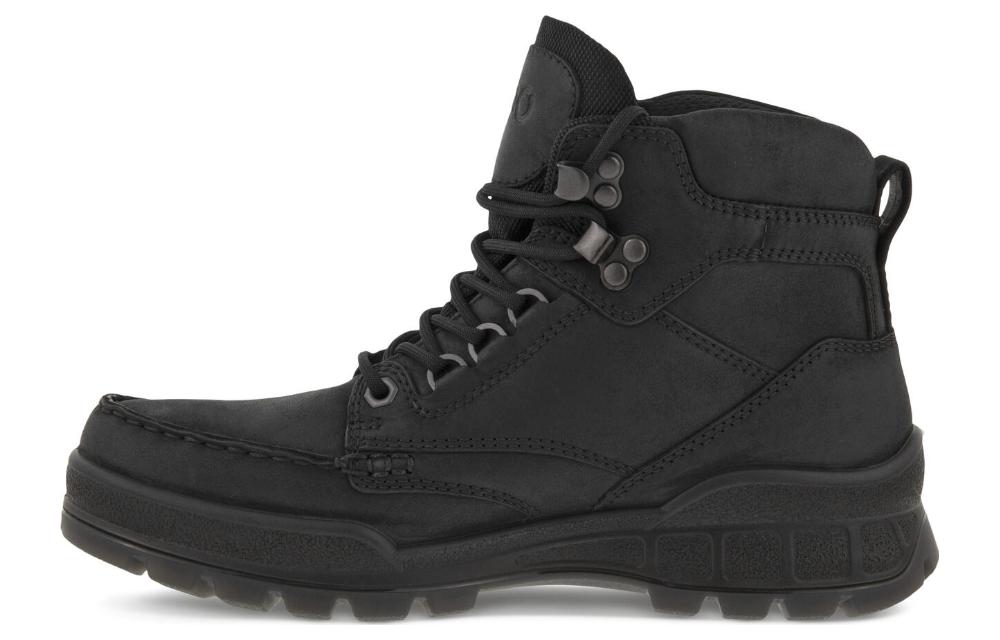(W) ECCO Leather Outdoor Waterproof Lace-Up Short Boot 'Black'