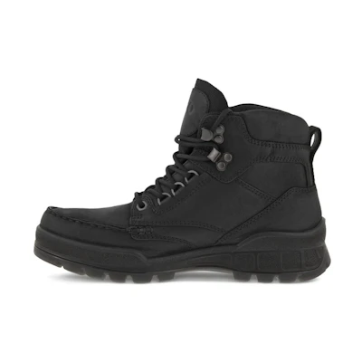 (W) ECCO Leather Outdoor Waterproof Lace-Up Short Boot 'Black'