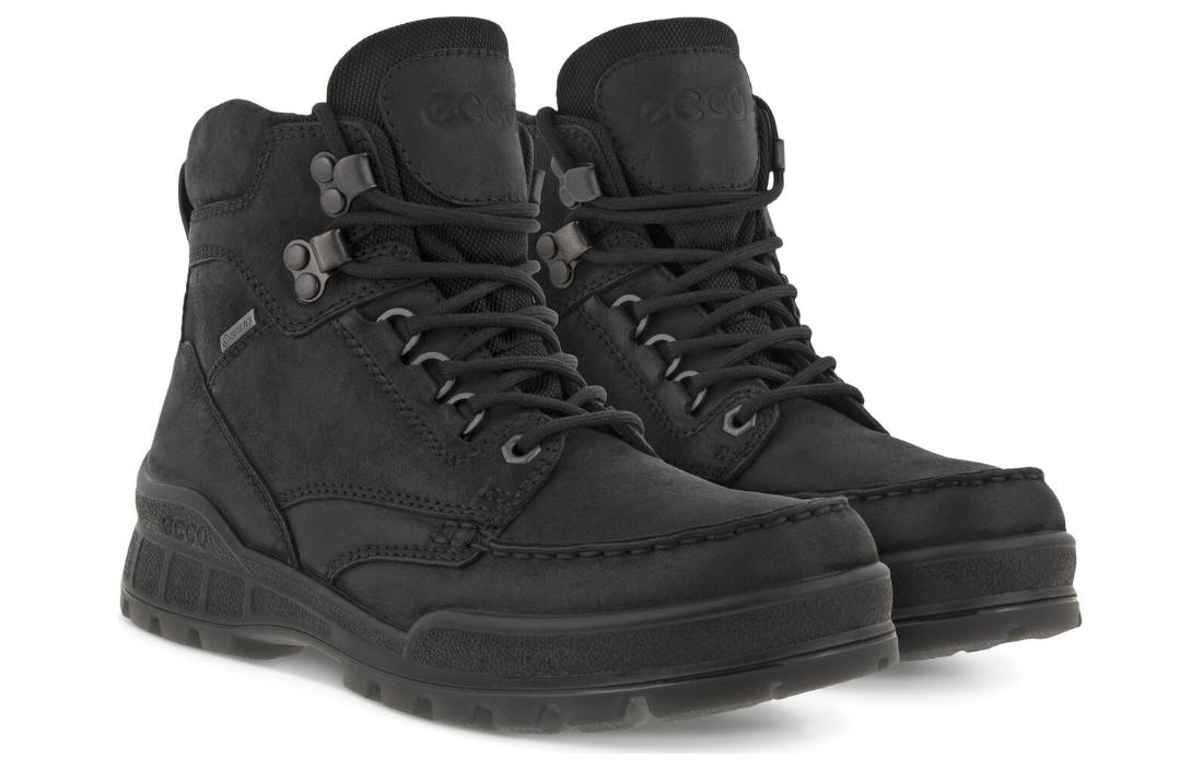 (W) ECCO Leather Outdoor Waterproof Lace-Up Short Boot 'Black' 圖 3