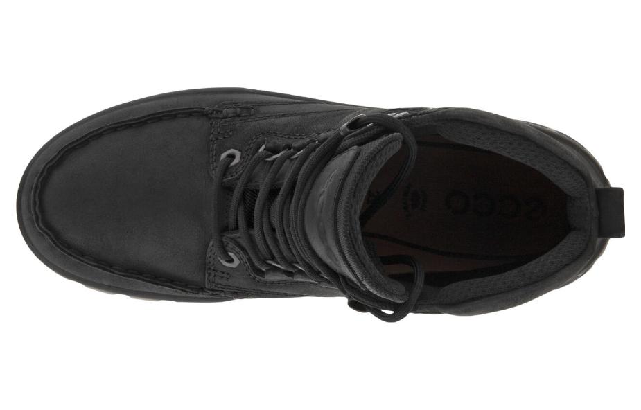 (W) ECCO Leather Outdoor Waterproof Lace-Up Short Boot 'Black' 圖 4