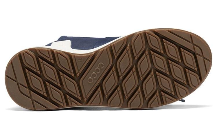 (W) ECCO Leather Plain Lace-Up Boots 'Midnight Blue' 圖 4