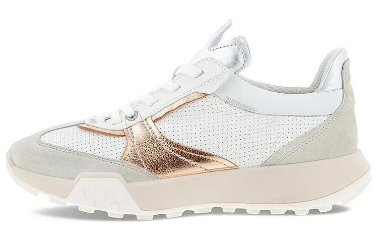 (W) ECCO Leather Retro Low-Top 'Beige Dad Shoes'