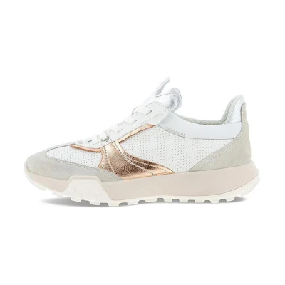 (W) ECCO Leather Retro Low-Top 'Beige Dad Shoes'