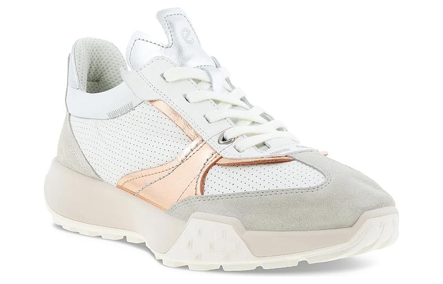 (W) ECCO Leather Retro Low-Top 'Beige Dad Shoes' 圖 2