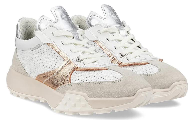 (W) ECCO Leather Retro Low-Top 'Beige Dad Shoes' 圖 3