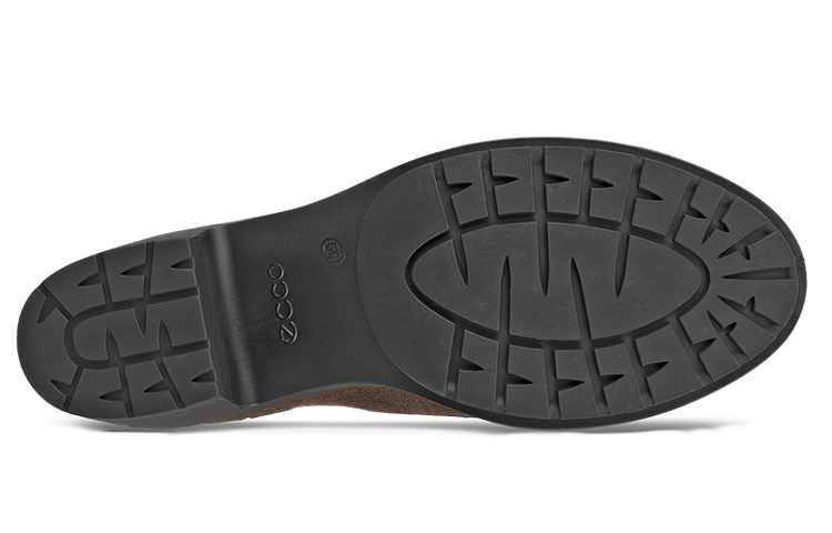 (W) ECCO Leather Round-Toe High-Top Chelsea Boot 'Coffee' 圖 5