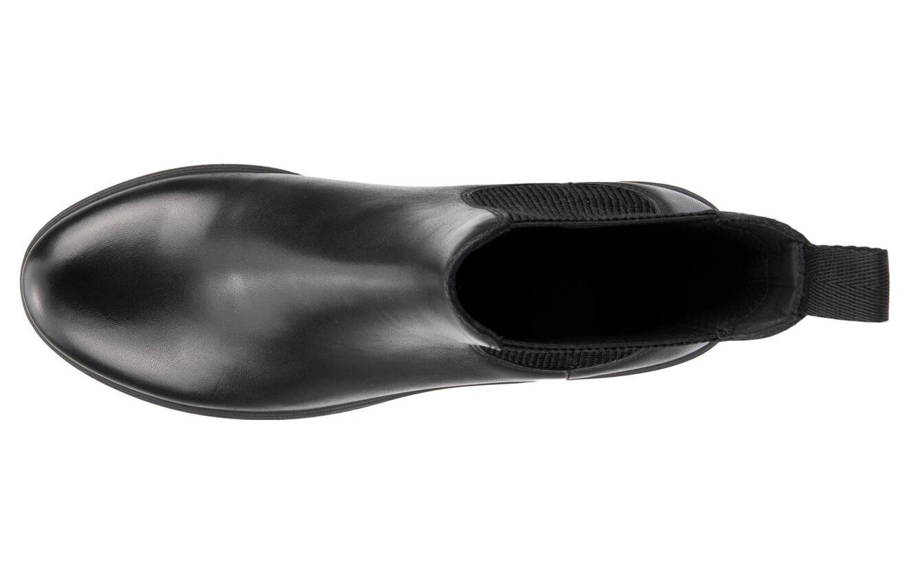 Lookbook (W) ECCO But Chelsea Tinggi Slip-On Hujung Bulat 'Hitam' 22221301001