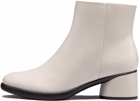 (Women) ECCO Leather Round-Toe Zip Ankle Boots 'Lime' 22241301378 (Women) ECCO Leather Round-Toe Zip Ankle Boots 'Lime' 22241301378