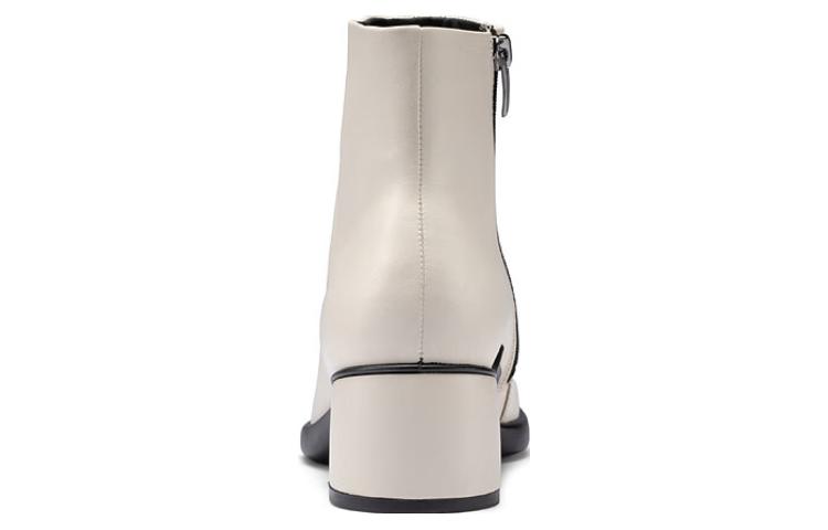 Shop (W) ECCO Boots Kulit Ritsleting Ankle Round-Toe 'Lime' 22241301378