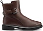 Order (W) Boot Kulit ECCO Tumit Rata Pendek Martin 'Hitam/Terracotta' 22201301667