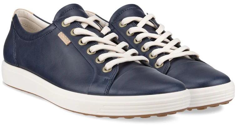 (W) ECCO Zapatos de Cuero Punta Redonda Azul Marino Bajo con Cordones 43000311038 Shop (W) ECCO Zapatos de Cuero Punta Redonda Azul Marino Bajo con Cordones 43000311038