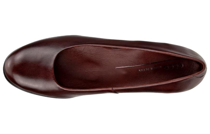 (W) ECCO Leather Round Toe Slip-On 'Burgundy' 圖 3