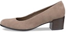 Buy (Women) ECCO Leather Round Toe Slip-On 'Grey Block Heel' 20990302674