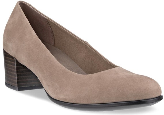 (Women) ECCO Leather Round Toe Slip-On 'Grey Block Heel' 20990302674 Order (Women) ECCO Leather Round Toe Slip-On 'Grey Block Heel' 20990302674