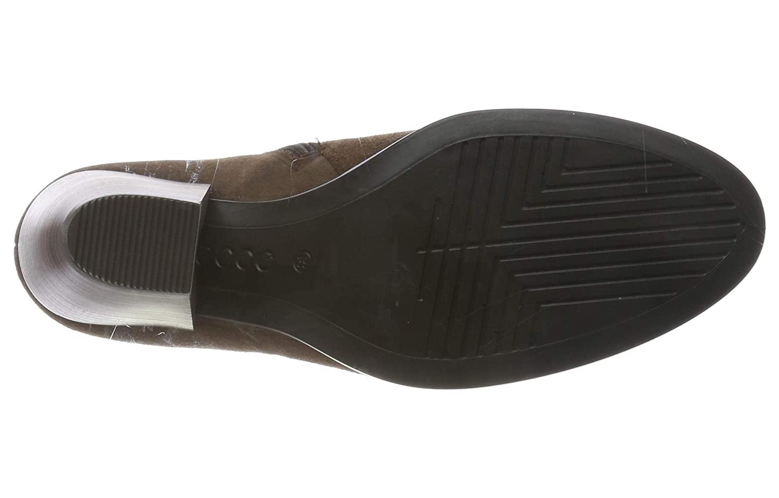 (W) ECCO Leather Side Zip Short Boots 'Cappuccino' 圖 7