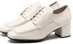 Order (W) (女性用)ECCO レザーシンプルスクエアトゥ英国チャンキーヒール「ベージュ」 29072301378