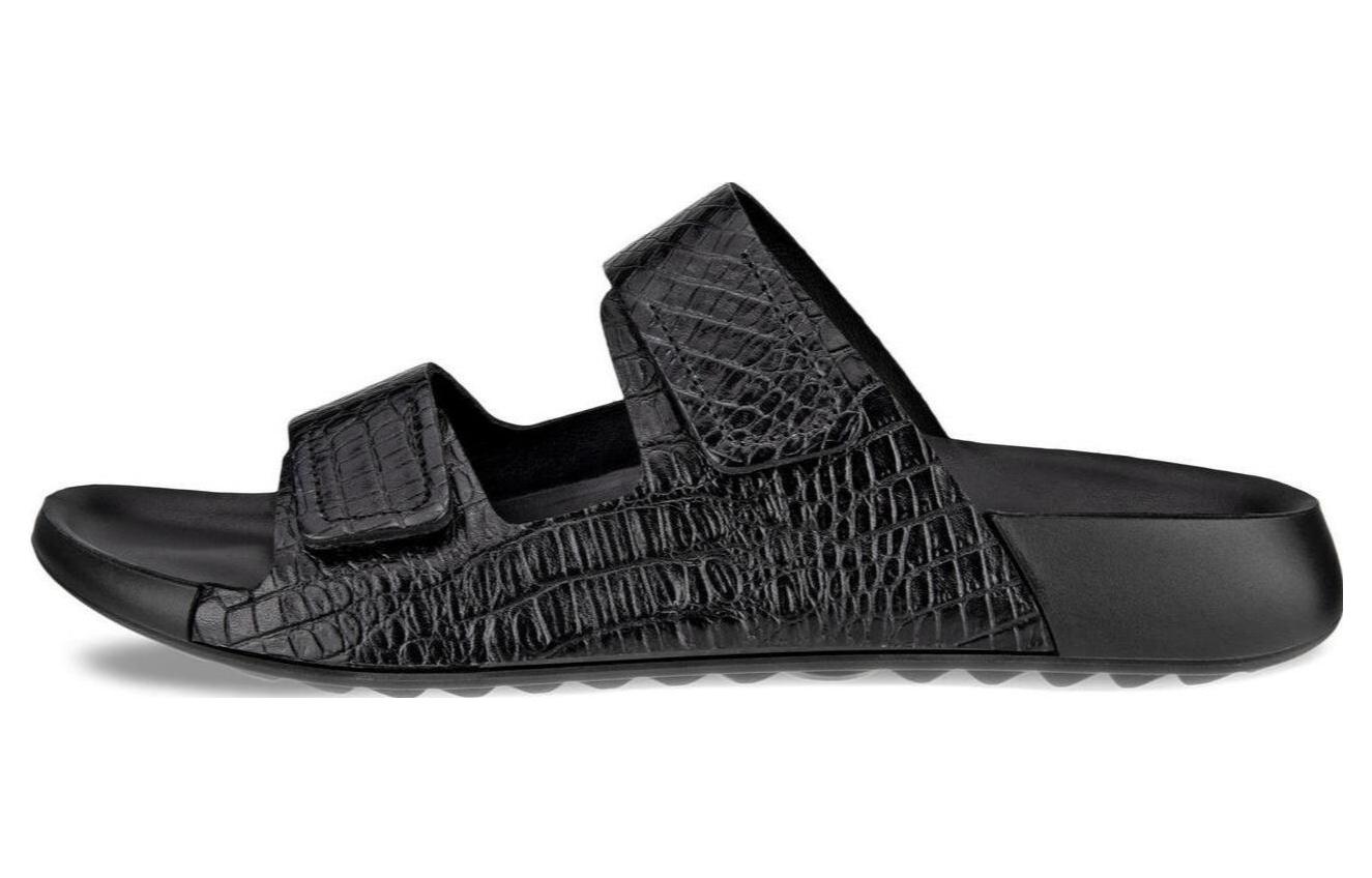 Buy (W) ECCO 皮革拖鞋 '舒适休闲黑' 20686301001