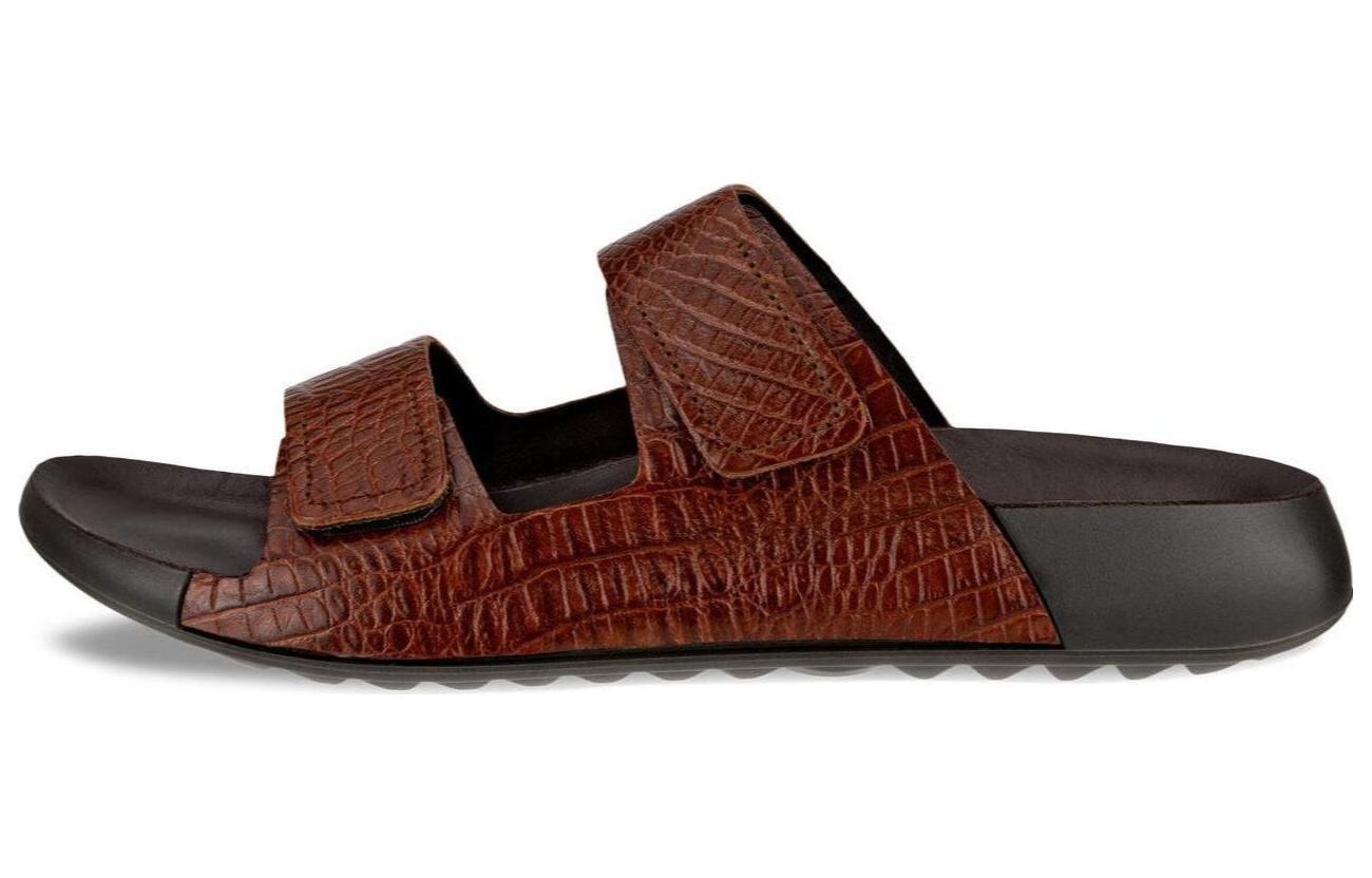 (W) ECCO Leather Slide 'CMFT Casual Brown'