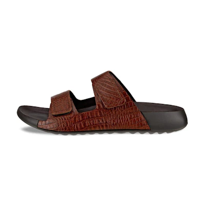 (W) ECCO Leather Slide 'CMFT Casual Brown'