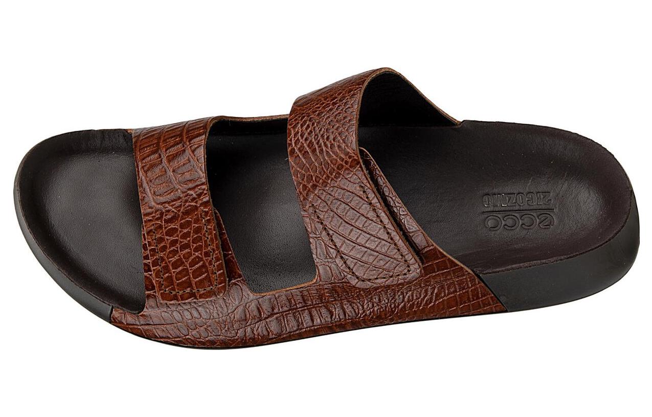 (W) ECCO Leather Slide 'CMFT Casual Brown' 圖 5