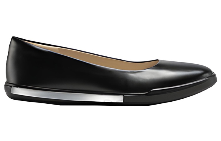 Order (Women) ECCO Leather Slip-On 'Black Casual' 20884301001