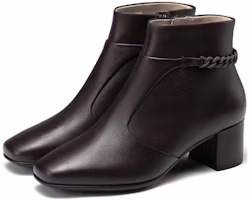 Lookbook (Women) ECCO Leather Square Toe Zip Ankle Boots 'Coffee Brown' 29093301072