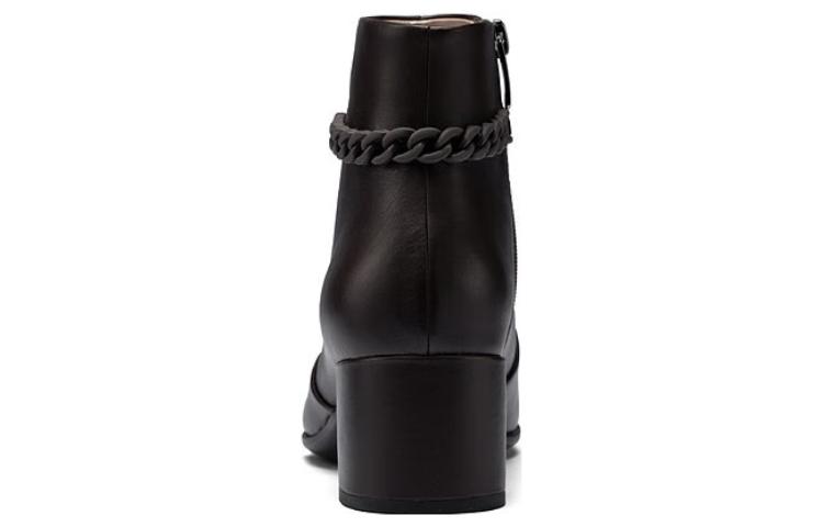 Purchase (Women) ECCO Leather Square Toe Zip Ankle Boots 'Coffee Brown' 29093301072