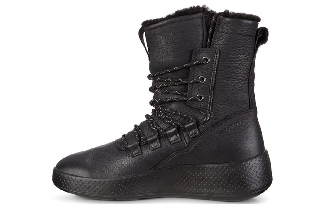 (Women) ECCO Mid-Cut Snow Boots 'Black Warmth' 22105302001
