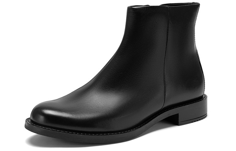 (W) ECCO Model Series Boots 'Round Toe Side Zip Black' 圖 3
